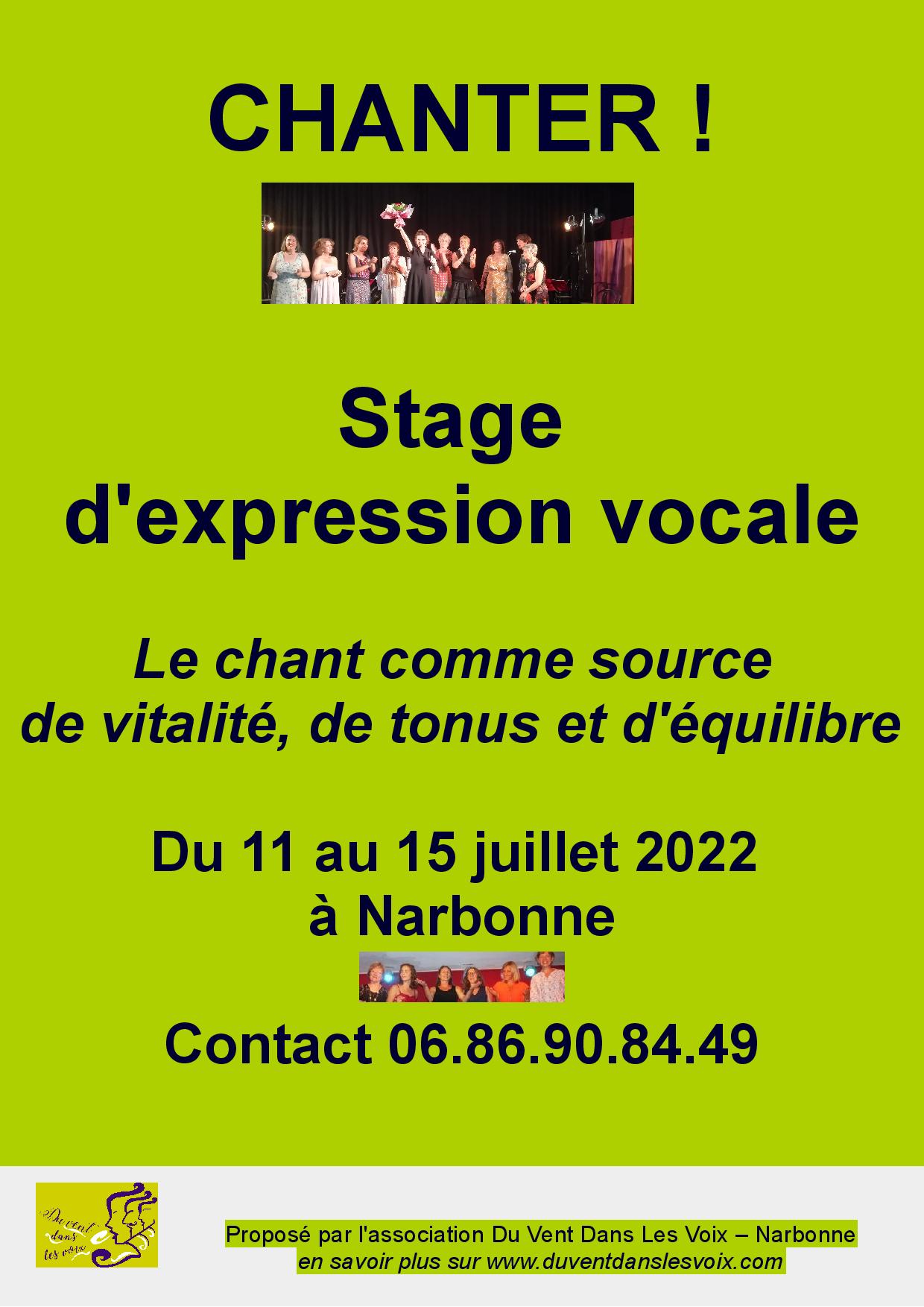 affiche stage juillet 22